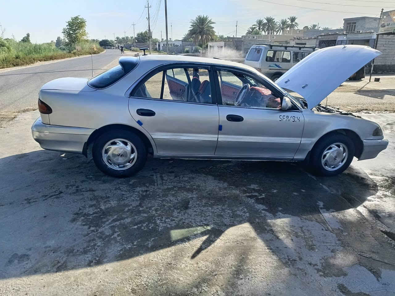 سلام عليكم سياره اللبيع سوناتا موديل 94 سياره مال جناي تدفئه تبريد شغال محرك حاويه شرط داخل حلو احلا من البصوره مصبوغه حزام بدون كهربائيات كلهه شغاله كير اتو رقم بغداد الدولي سنويه ل29 شرط التحويل هزه جديده كلشي جديد وشغال الشراي يتصل *********** الاستفسار
