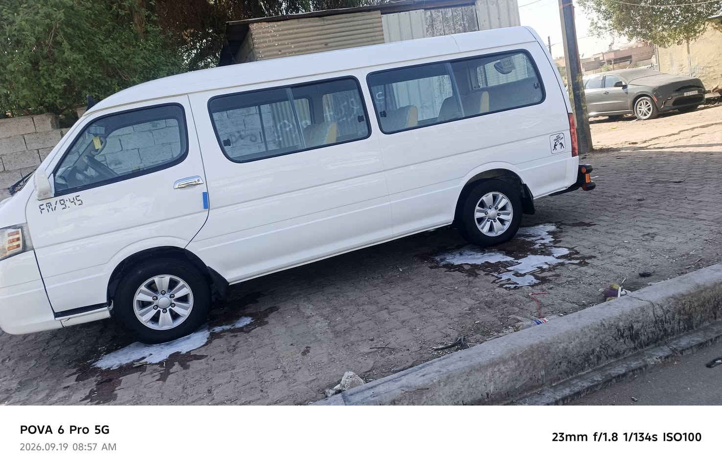 سلام عليكم للبيع جنبي اج وان رقم بغداد موديل 14 ستلام بل 20 سياره كفاله عامه ما عده بارد قليل قطر صبغ ما بيهة سياره بسمي مصفره من كلشي مكان سياره بغداد رقم ***********

نص مكتوب في الصور:
- POVA 6 Pro 5G 2026.09.19 08:57 AM 23mm f/1.8 1/169s ISO99
- POVA 6 Pro 5G 2026.09.19 08:57 AM 23mm f/1.8 1/134s ISO100
- POVA 6 Pro 5G
- 2026.09.19 08:56 AM
- 23mm f/1.8 1/149s ISO100