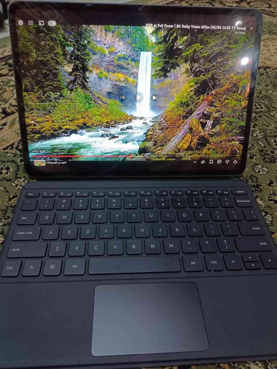 ‏Mi pad 6s pro
‏باد غني عن التعريف مواصفاته ::
‏الذاكرة الداخلية: 512GB
‏الشاشة: 12.4 بوصة 3K بمعدل تحديث 144Hz
‏المعالج: Snapdragon 8 Gen 2
‏البطارية: 10000mAh
‏الكاميرا الخلفية: 50MP
‏الكاميرا الأمامية: 32MP
‏نظام صوت 6 سماعات ستريو مع Dolby Atmos
‏يدعم القلم والكيبورد الأصلي.
‏الايباد نضافة أكثر من 95% ما مفتوح نهائيا 
‏ملحقات الجهاز : شاحن 120w + كيبورد الاصلي شتريته من شاومي ب 120 الف 
‏مكان الناصرية / الاسكان الصناعي 
‏سعره 550 وبي مجال 
‏للتواصل//***********
‏او مراسلة وتساب
‏
