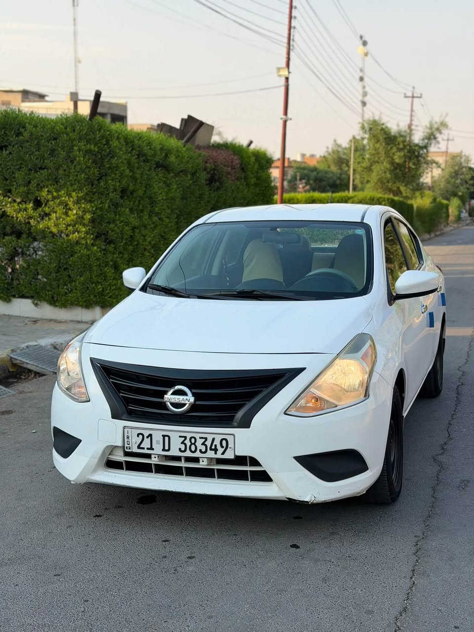 سلام عليكم
لبييع نيسان فيرسا 2019
موصفات SV
ابيض ثلجي
تحكم استرين
شاشه ايبات
يدات نيكل 
دوشمه ارضيه جلد 
موصفات sv معروفه 
السياره مابيه ضرر سرقه جاملغ امامي سايق فقط
الحوض الخلفي بي طعجه 
سياره بدون قطره صبغ  
بدون بارد 
بدون تبديل 
كله بلاد 
بدون ايرباك 
سياره جاهزه رقم سليمانيه  بسمي 
ثاني يوم تحويل بطاقه بانزين بيه 
سياره جاهزه كير محرك  مامفتوح كهربائيات بشرط 
السعر 114 او بي مجال للشراي 
***********
