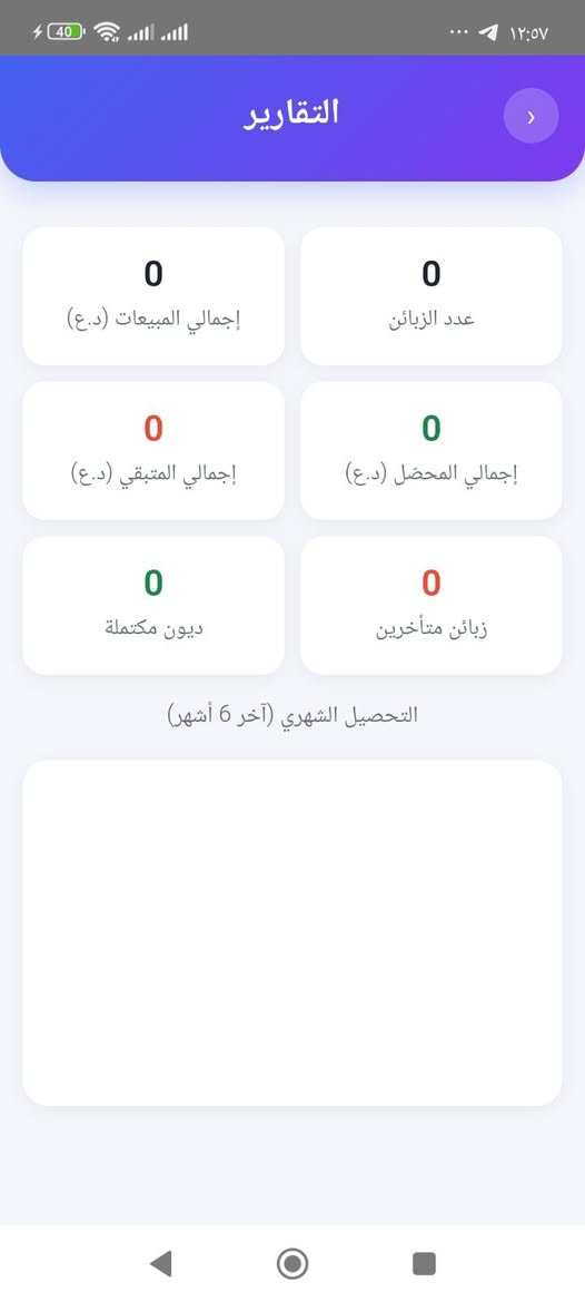 من رخصة الادمن
يتوفر تصميم برامج حسب طلب لادارة مشروعك وتسهيل عملك 

كما يتوفر برنامج ،اقساطي، للبيع بسعر 30 الف ويتوفر تجربة اسبوع مجاني يعمل على هاتف للتواصل يرجى مراسلتنا على واتساب ***********
