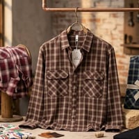 قميص كاروهات • تركي • XL-4XL