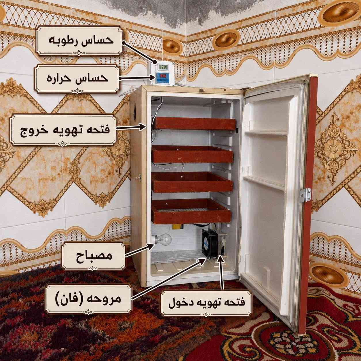 السلام عليكم ورحمة الله وبركاته
حاضنه بيض منزليه (فقاسه)
بأربع رفوف كل رف بسعة 30 بيضه والسعة الإجمالي تبلغ 120 بيضه
تواصل والاستفسار عبر واتساب: ***********
