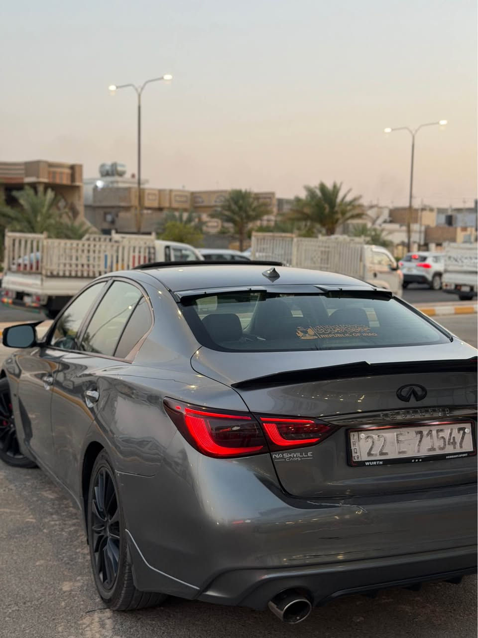 📍 رقم اربيل الجديد وباسمي تحويل ثاني يوم 

Q50 (2020)
▪️ محرك 3.0 V6 Twin Turbo

▪️ دفع خلفي (RWD)

▪️ ممشى 119 ألف ميل

▪️ مواصفات انفنتي المعروفة

▪️ فتحة سقف

▪️ رادارات امامي وأنظمة أمان متطورة

▪️ داخلية جلد أسود فاخر

▪️ تايرات جديدة

▪️ صيانة كاملة وحديثة

▪️شاشة كاربلي

........................................

والسيارة مصروفها جدا طبيعي ( موبلوعة مال بانزين ) صرفها كلش زين وسيارة بالخير علياخذها 

دوس البصمة وين متريد تروح روح بيها 

..............................................

سيارة وارد امريكي كلير 

بس اجتي للعراق بيها جاملغ خلفي صبغ 
وباب السائق والوراه تبديل وكالة لون مطابق

(بدون دواخل بدون ايرباك)

محرك كير كفالة

............................................

البيع فقط 

السعر :: ((133))وبيها مجال للشراي يشلع عيوني ...

العنوان الانبار - الفلوجة 
واتساب *********** الفلوجة, الأنبار
