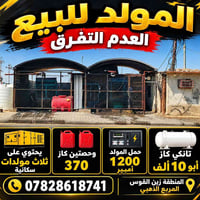 موقع مولد للبيع التفاصيل أكثر الاتصال 07828618741