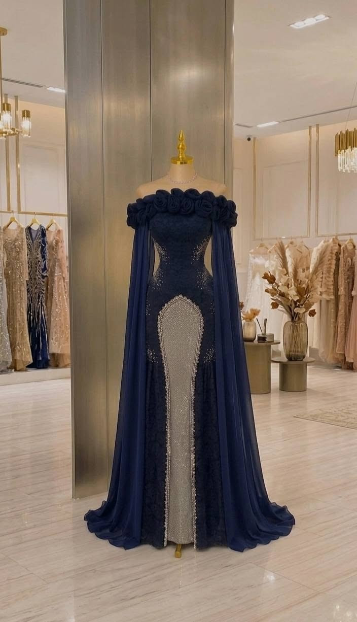 للبيع فستان نيلي مطرز بدانتيل الورد
قياس L/XL
ظهره سحاب 
طوله ١٥٥
سعره ٦٥ للتواصل على هذا الرقم ***********
