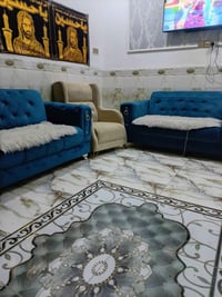 طقم كنب • ٣نفر+٢نفر+٣كراسي • الدوانيه حي العسكري