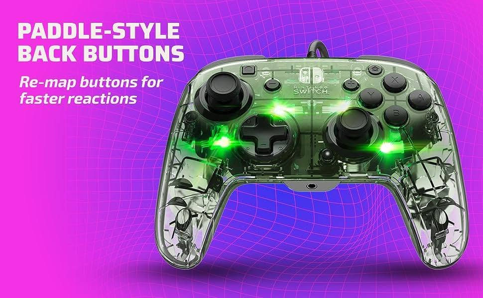 يد تحكم احترافية وممتازة جداً بحالة النظافة التامة مخصصة لجهاز Nintendo Switch وتعمل بكفاءة عالية على أجهزة الكمبيوتر (PC) والمحاكيات. تتميز بتصميم شفاف أنيق يظهر الدوائر الداخلية مع إضاءة RGB ملونة ورائعة.
أبرز المميزات والوظائف:
أزرار خلفية إضافية (Back Buttons): تحتوي على زرين قابلين للبرمجة في الجهة الخلفية (أسفل اليد) لتسهيل التحكم في ألعاب المنظور الأول والقتال دون الحاجة لرفع أصابعك عن العصا.
كابل قابل للفصل : تتصل عن طرق كيبل كلاكسي (مايكرو usb)
منفذ صوت 3.5mm: يدعم توصيل السماعات مباشرة باليد للاستماع للعبة والتحدث في المحادثات الصوتية أثناء اللعب على السويتش.
إضاءة RGB LED متطورة: يمكنك تغيير ألوان الإضاءة وأنماطها وتعديل السطوع حسب رغبتك.
استجابة فائقة بدون درفت: عصا التحكم (Analog) والأزرار تعمل بدقة 100% وبدون أي مشاكل تقنية.
توافق متعدد: تعمل مباشرة على جهاز Nintendo Switch وتتصل بالكمبيوتر PC عبر برامج مثل Steam أو BetterJoy لتشغيل ألعاب مثل Fortnite وGTA وغيرها.
الحالة: نظيفة جداً وخالية من أي عيوب، جاهزة للاستخدام الفوري ومجربة بالكامل
___________________________________
السعر: 25 الف دينار عراقي 
للتواصل عن طريق الخاص 
او عن طريق واتساب: ***********

نص مكتوب في الصور:
- PADDLE-STYLE BACK BUTTONS
- Re-map buttons for faster reactions
- 4 MODES TO CUSTOMIZE COLOR
- Solid Color | Breathing |
- Color Cycle | Stick-Responsive