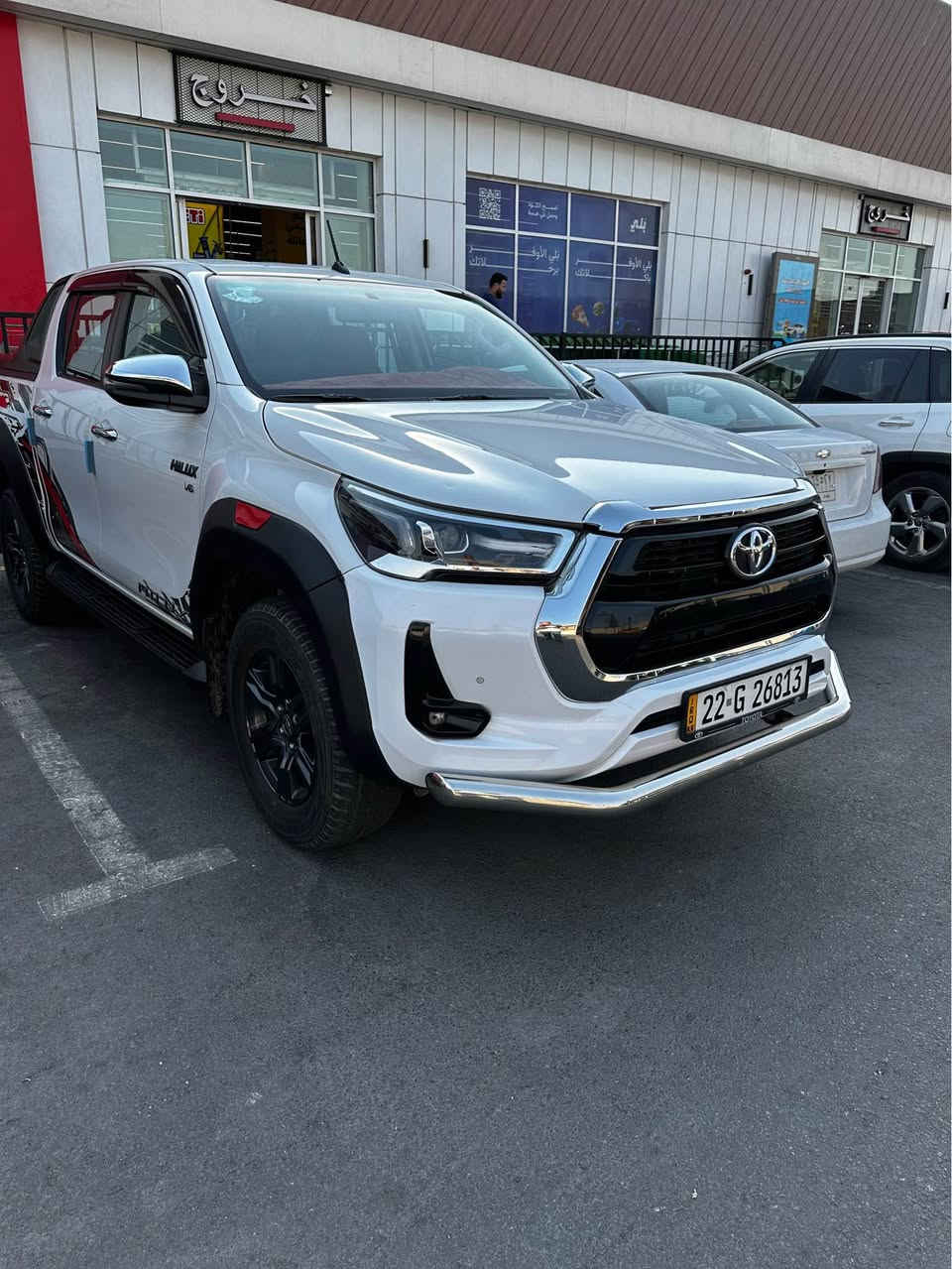 السلام عليكم 
بيكم TRD
موديل 2024 
كفالة عامة عدا بارد بالجاملغ الخلفي
العنوان بغداد زيونة 
*********** بغداد, العراق
