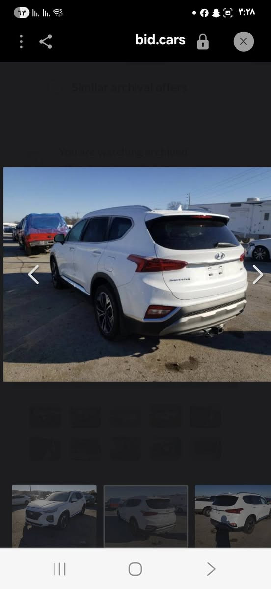سلام عليكم 
سنتافي وارد فول موصفات حادثهه فقط دعاميه 
***********
السعر 
١٦٥

نص مكتوب في الصور:
- bid.cars
