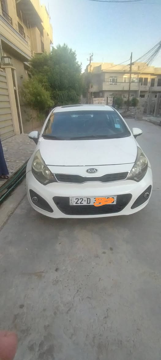 للبيع فقط
كيا ريو 2013 محرك 14
 رقم اربيل سنوية 2028 هاش باك
صبغ جاملغ ايمن و باب وشبر صندوق
كير اوتماتيك وبيها كوبون تبريدها فول
 وبيها فتحة سقف
سعر 70 وبيها مجال 
رقم واتس *********** موصل, نينوى
