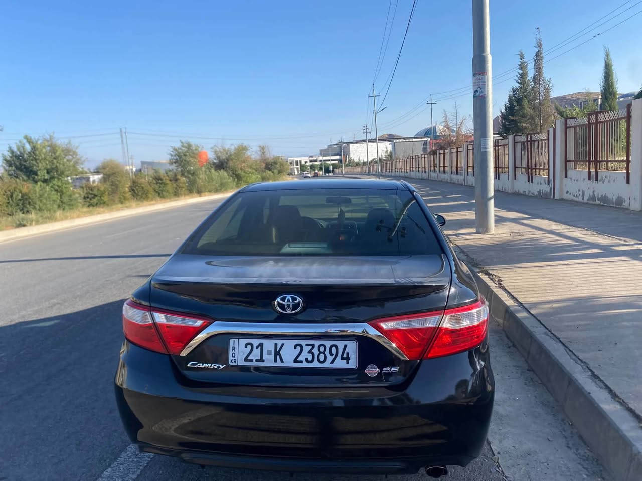 کامری ٢٠١٧ 
مواسەفات SE
بستیک بۆنیتی بۆیاخە
چاملخی دواوەی بۆیاخی ئەمریکایە بێ ناوگرتن
تازە پێش و دوای داگیراوە
کامل سێرڤز کراوە
سەنەوی تازەیە
١٤٥ معامەلە
ڕانیە / ***********
