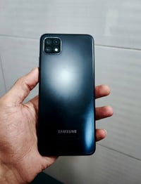 سامسونج اي 22 5G ذاكره 128 شاشه فول ‏hd بلس 90 هيرتز دقه 4k يدعم تصوير...