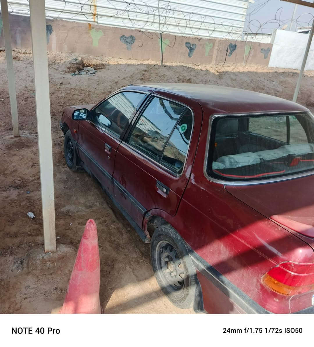 السلام عليكم
سياره لانسر موديل 1991
رقم كركوك موازي اتكفل بتحويل 
السياره خير من الله 
كير ومحرك شرط 
تخم تاير زين حيل
السعر 25وقابل للتفاوض
الرقم والاستفسار ***********

نص مكتوب في الصور:
- NOTE 40 Pro 24mm f/1.75 1/50s ISO105
- NOTE 40 Pro 24mm f/1.75 1/72s ISO50
- NOTE 40 Pro 24mm f/1.75 1/100s ISO143
- NOTE 40 Pro 24mm f/1.75 1/120s ISO130
- NOTE 40 Pro 24mm f/1.75 1/120s ISO135