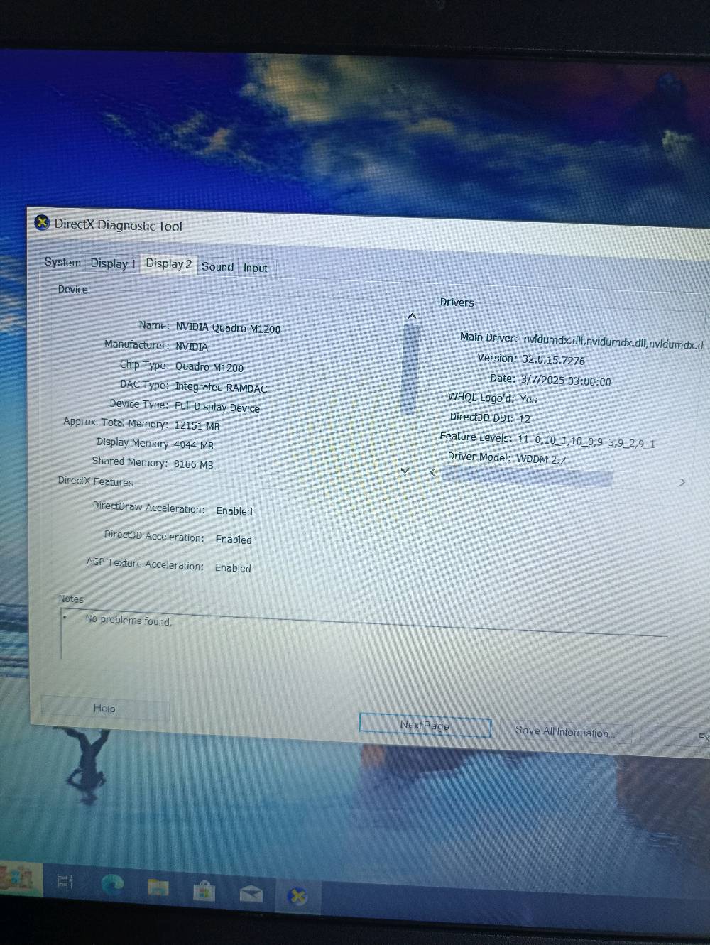 السلام عليكم لابتوب للبيع مصممه للشغل الهندسي والالعاب 
Dell Precision 7520 

المعالج: Intel Core i7-7700HQ (4 أنوية / 8 خيوط)

الرام: 16GB DDR4 2400MHz

كرت الشاشة: NVIDIA Quadro M1200 4GB

كرت مدمج: Intel HD Graphics 630

التخزين: 256 ssd m2 +
500HDD

النظام: Windows 10 Pro 64-bit
شاحن 180 واط +ماوس
مكاني ديوانيه واتساب ***********
السلام عليكم لابتوب للبيع مصممه للشغل الهندسي والالعاب 
Dell Precision 7520 

المعالج: Intel Core i7-7700HQ (4 أنوية / 8 خيوط)

الرام: 16GB DDR4 2400MHz

كرت الشاشة: NVIDIA Quadro M1200 4GB

كرت مدمج: Intel HD Graphics 630

التخزين: 256 ssd m2 +
500HDD

النظام: Windows 10 Pro 64-bit
شاحن 180 واط +ماوس
مكاني ديوانيه واتساب ***********
شكد حجم الشاشة ودقتها بالضبط؟ وهل بيها أي كسر، بقع، أو مشاكل بالإضاءة؟: 
15.6 الدقه 1080FULHD
شلون حالة البطارية هسه؟ تقريباً شكد تدوم وياك، وهل متبدلة أو أصلية؟: 
تدوم 30 دقيقه او اكثر
هل بيه أي عيوب أو أعطال حالياً مثل بالكبيورد، التاتچ باد، المنافذ، الواي فاي أو المراوح؟: 
نعم فقط في التاتش باد يلمس ويتحرك الماوس لكن لاينقر
شنو آخر سعر تريده؟ وهل تقبل التفاوض عند المعاينة؟: 
نعم اقبل التفاوض