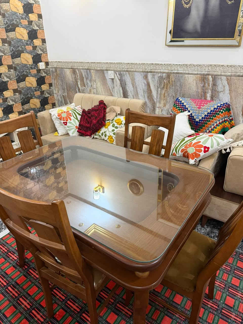 ميز طعام • زان أصلي • صليخ ال٦٠٠