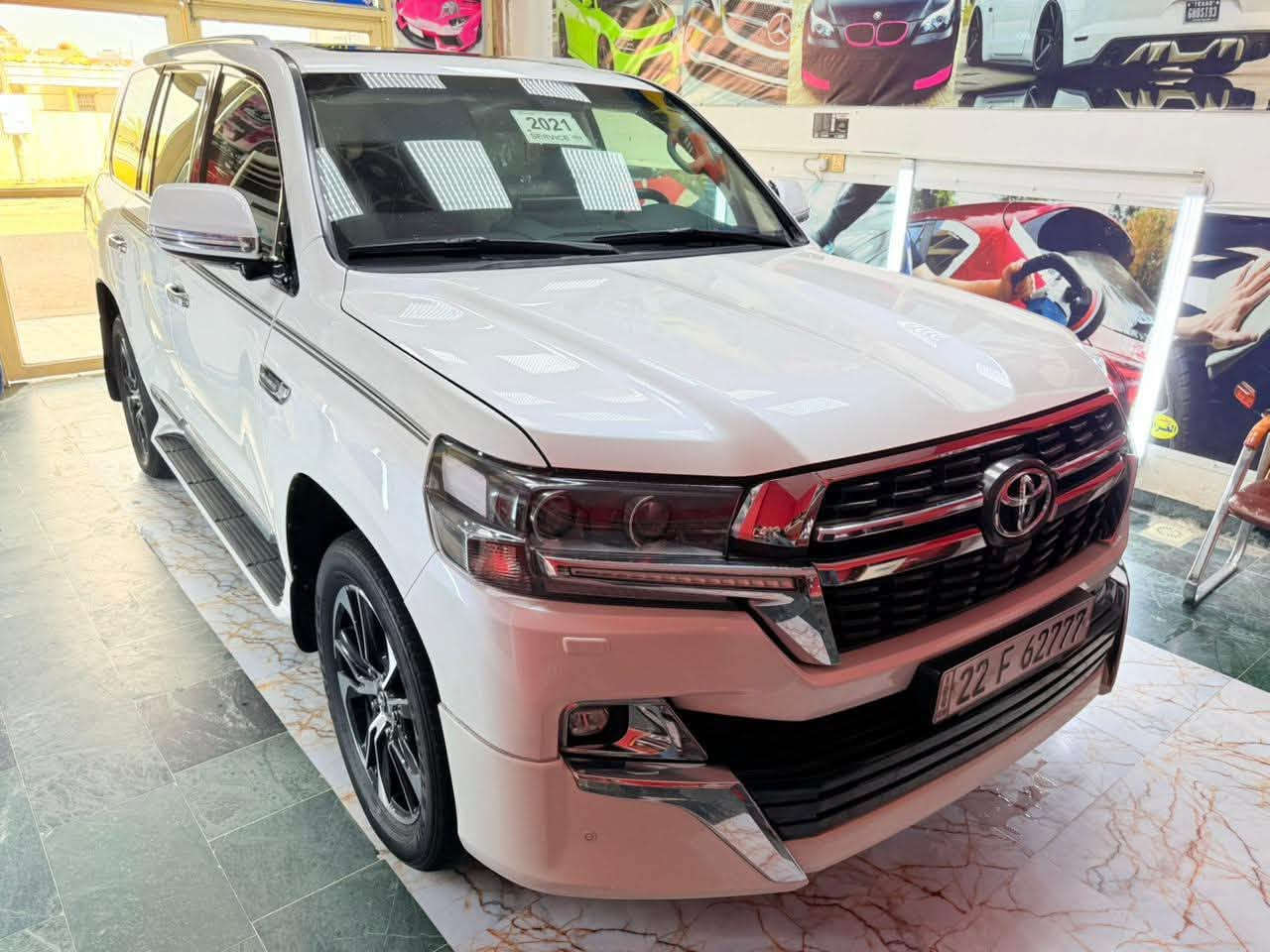 بيع مستعجل
تويوتا لاندكروزر 
​ (موديل 2021)
​المحرك: 6 سلندر V6 (سعة 4.0 لتر - 1GR-FE)
​الفئة / الوكالة: G.X.R
 وارد جيهان للسيارات (Cihan Motors)
​المسافة المقطوعة (المشاي): 58,477 كم فقط
​الرقم والأوراق: رقم أربيل مميز (22F 62777)
​حالة البدن والفحص:
​السيارة مفحوصة في مركز (كار جيك)
​اللون أبيض لؤلؤي
​تقرير الفحص مرفق للشفافية مع الشاري
​المكان: واسط
​السعر: [ 51,000$$
​رقم الهاتف: ***********
بيع مستعجل
