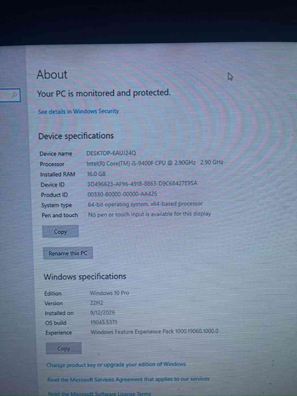 Pc for sale 
i5 9400f + cooler
H310m 
Ram ddr4 (8x2) 16gb
Ssd 128 gb
Gtx 1650 super gigabyte 
Psu 500w bronze gigabyte 
Case darkflash mid tower with 3fans rgb 
المكان الدورة الطعمة 
للاستفسار خاص او الاتصال على الرقم ***********
السعر ٦٣٠ الف و بيها مجال مضمونه من اي خلل
