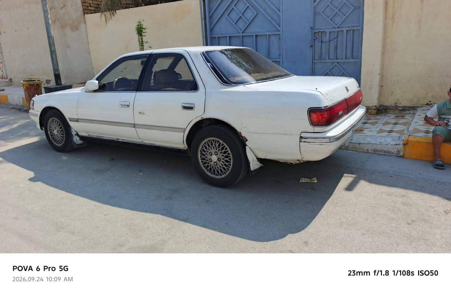 السلام عليكم سياره كرسته مسطره موديل 92 اللون ابيض رقم بصره محرك ونجي تبريد بسمي صارالها عندي حوالي 8 سنوات استخدام شخصي مكان السياره ناصريه حي اريدو السعر 40 مع المجال ابيع كوم حديد شرط المداور للاستفسار ***********

نص مكتوب في الصور:
- POVA 6 Pro 5G
- 2026.09.24 10:09 AM
- 23mm f/1.8 1/108s ISO50