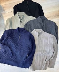 بلوز حياكة سحاب • فري سايز L-3XL • درجة أولى