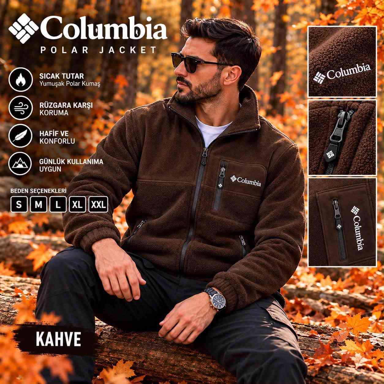 كولومبيا • جاكيت بولار • مقاسات S-XXL