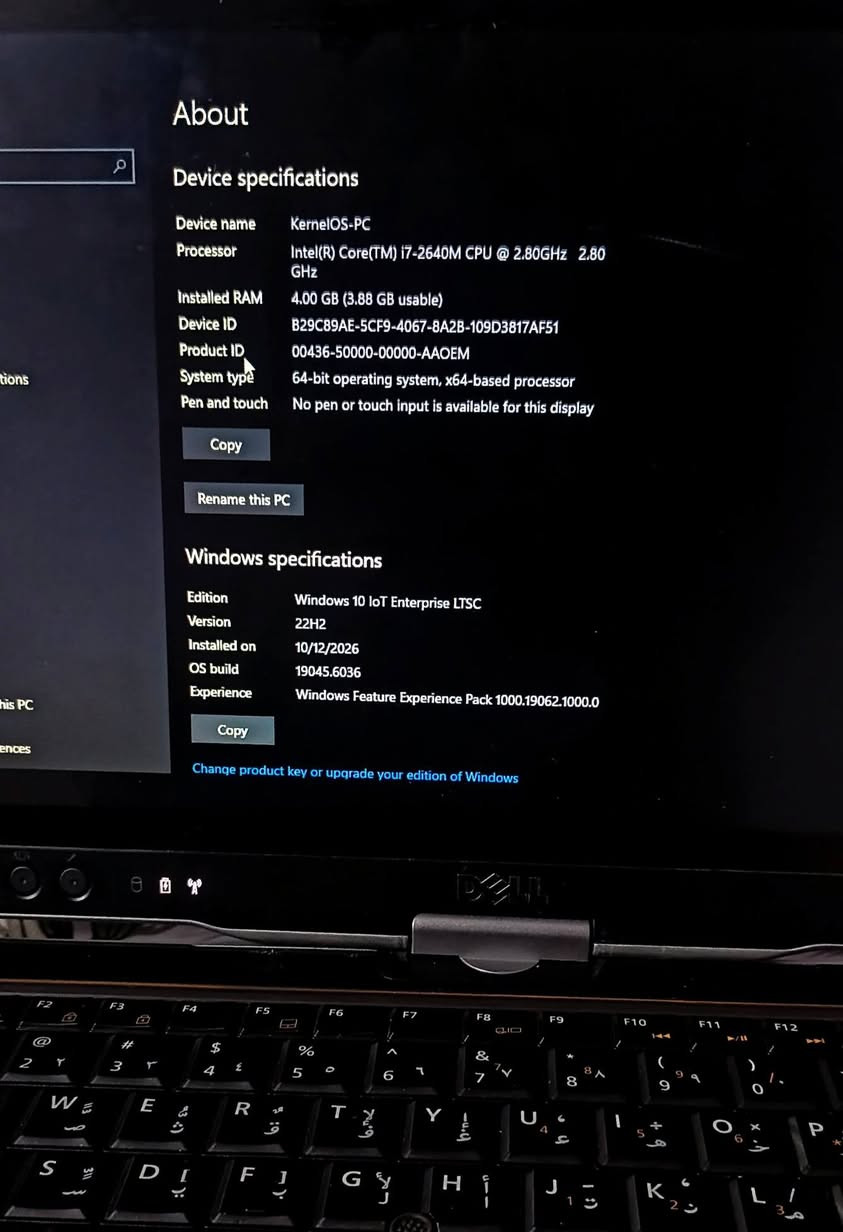 ديل قلاب • كور i7 • لمس معطل