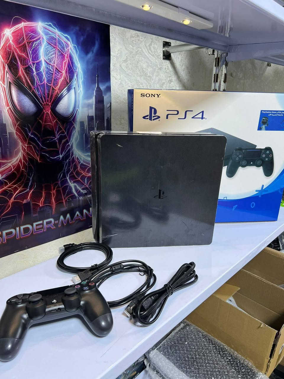 يا الله السلام عليكم 
جهاز بلي فور سلم مهكر نضام 10.53 اوربي درجه اوله 🎮
ذاكره تخزين الجهاز 500 كيكا بايت 
ويجي ويا هارد تخزين موسع واحد تيرا 18 لعبه 
عدد جوستكات ثنين واحد اصلي واحد تجاري باب اول 
قرص تهكير Gold Hen ♥
جهاز لوك ستيكر نضافه 100/100 🔥   
يو بي اس من شركه فاربر 850 
يعني جهاز نضيف جيب والعب  
مكاني بغداد المعامل العماري 
بسعر مناسب جداً 🔥🌀
للاستفسار واتساب فقط 
***********

