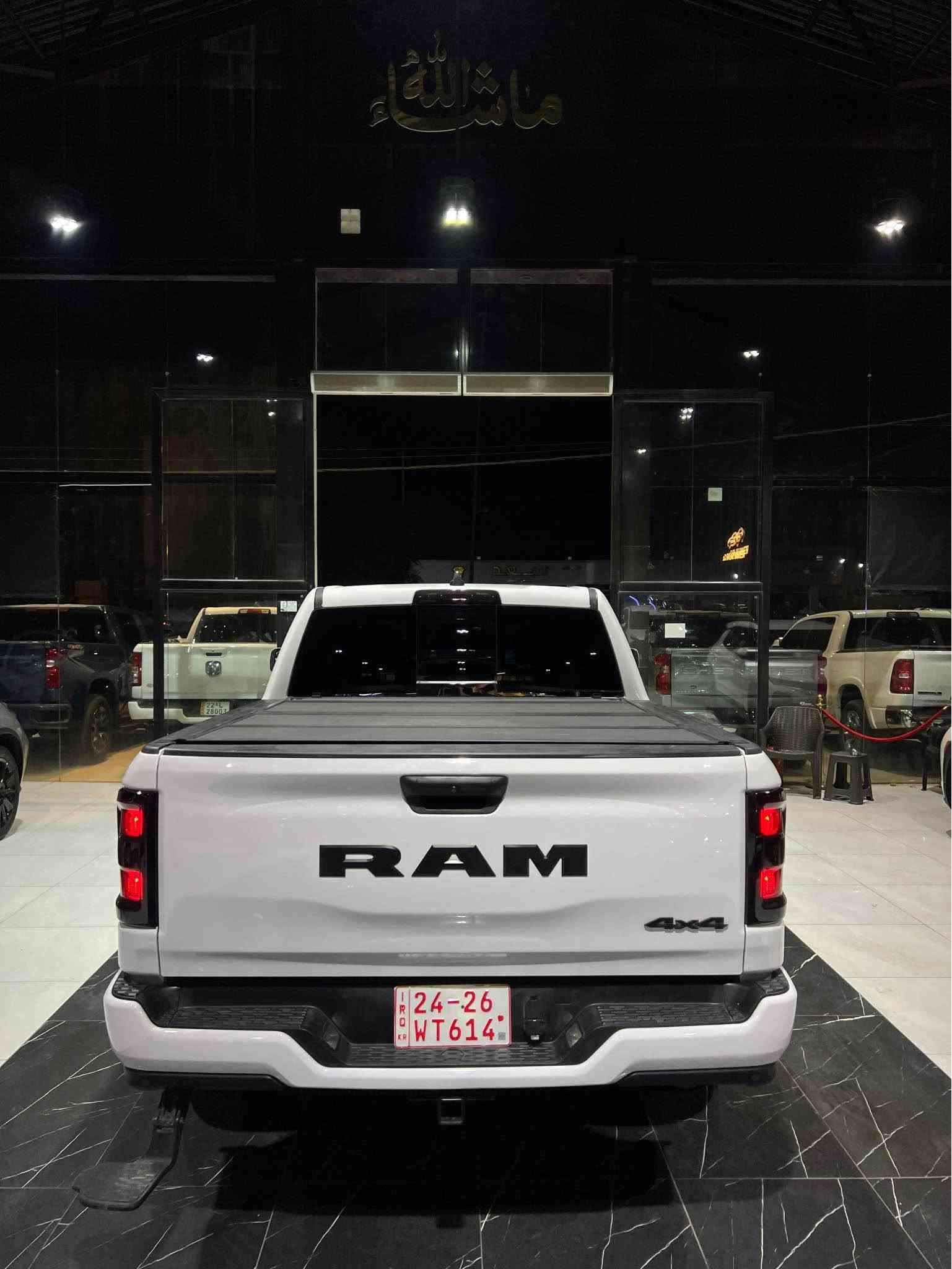 رام. RAM
موديل. 2025
ماشية. 22 الف
محرك. V6. 3.6 ايتورك
دفع رباعي. 4*4
ضرر باب خلفي صبغ وربع جاملغات امامي
رادار 360
ارباك سستم
تترقم : اربيل - سليمانية - دهوك 
السعر : 288$ وبيها مجال 
رقم شاصي داخل منشور
***********
*********** أربيل, العراق
