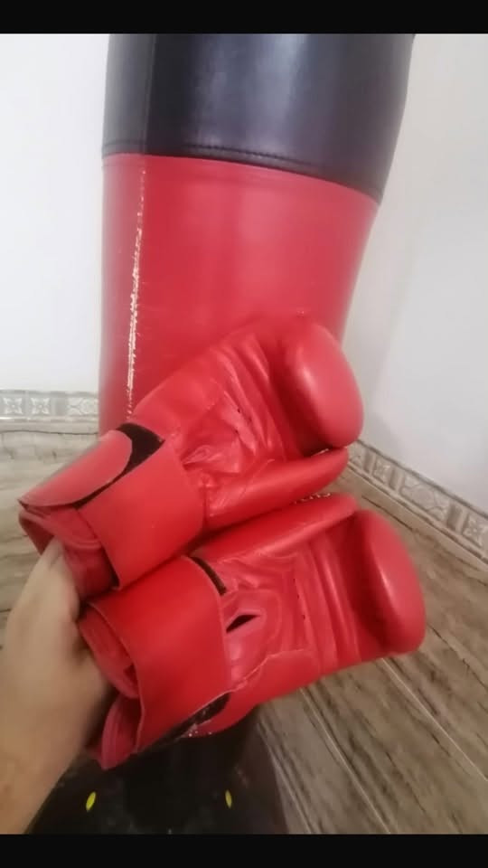 كيس ملاكمه للبيع ارتفاعه تقريبا 190cm وثكيل وقوي كلش 
يجي ويا قفازات ثنين جديدات كلشي مابيهن 
مكاني بكرجو تازه
للتواصل واتساب ***********
