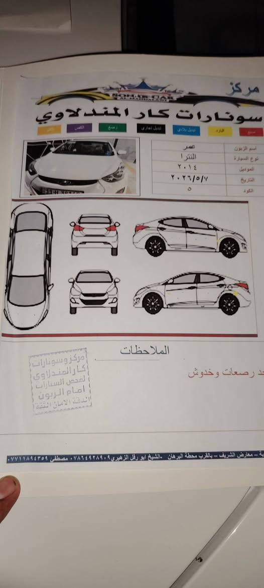 سلام عليكم 
موديل  2014
خليجي سنوية بسمي 
مكفوله من الصبغ
 والتبديل 
حجم 1600
السونار مرفق 
اي نقص مابيه 
اتصل
***********
