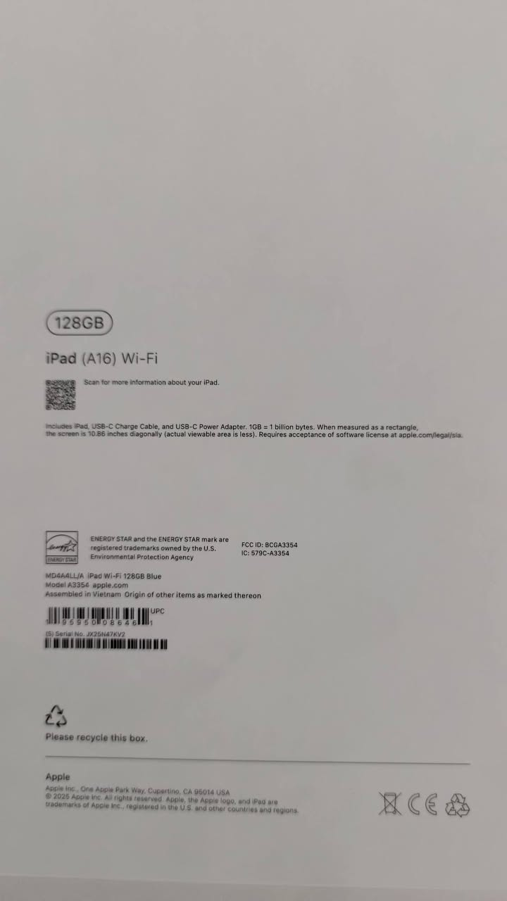 iPad 11 A16 للبيع
📱 iPad 11 A16
💾 الذاكرة: 128GB
🔋 البطارية: 89%
✨ النظافة: 97% — بيه خدوش بسيطة جدًا على الأطراف.

📦 يجي وياه:

- الشاحن
- كارتون الآيباد الأصلي
- كلشي أصلي وما مبدل بيه أي قطعة ✅

🔍 شرط الفحص قبل الاستلام
📍 الموقع: صلاح الدين – تكريت
🚚 متوفر توصيل لجميع المحافظات.

💰 السعر خاص
📲 للتواصل واتساب فقط: ***********

