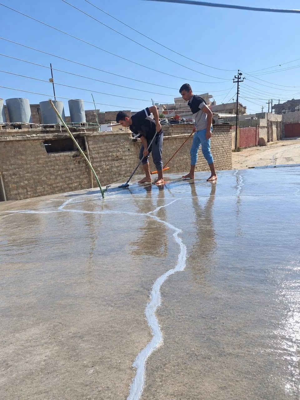 عزل الأسطح • معالجة التشققات • قرية أسكي موصل