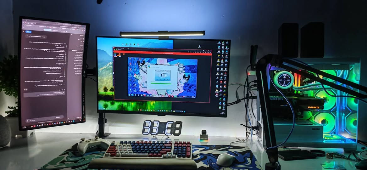 السلام عليكم pc للبيع
لون ابيض 

حاسبة للبيع مواصفات قوية ونظافة 100%

 معالج  CPU 17 14700KF  

كرت شاشة RTX 4070 12GB GIGABYTE OC 3FAN

رامات  Ram T force 32GB-2*16 6000 ddr5 rgb

بور سبلاي giga byte 750 w

هارد M.2 TEAM GROUP 1TB 3500 MP PRO

كيس CASE SAMA SV-01 4FAN RGB WH

مبرد COOLER SAMA MS 360 LCD PRO

السعر : 2.750.000

جميع كراتين القطع موجودة

ابيع كامل ما ابيع قطع

مكاني نجف 

للاستفسار : ***********
