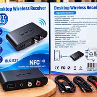 مستقبل صوت لاسلكي مكتبي (Desktop Wireless Receiver) موديل BLS-B21، ويد...