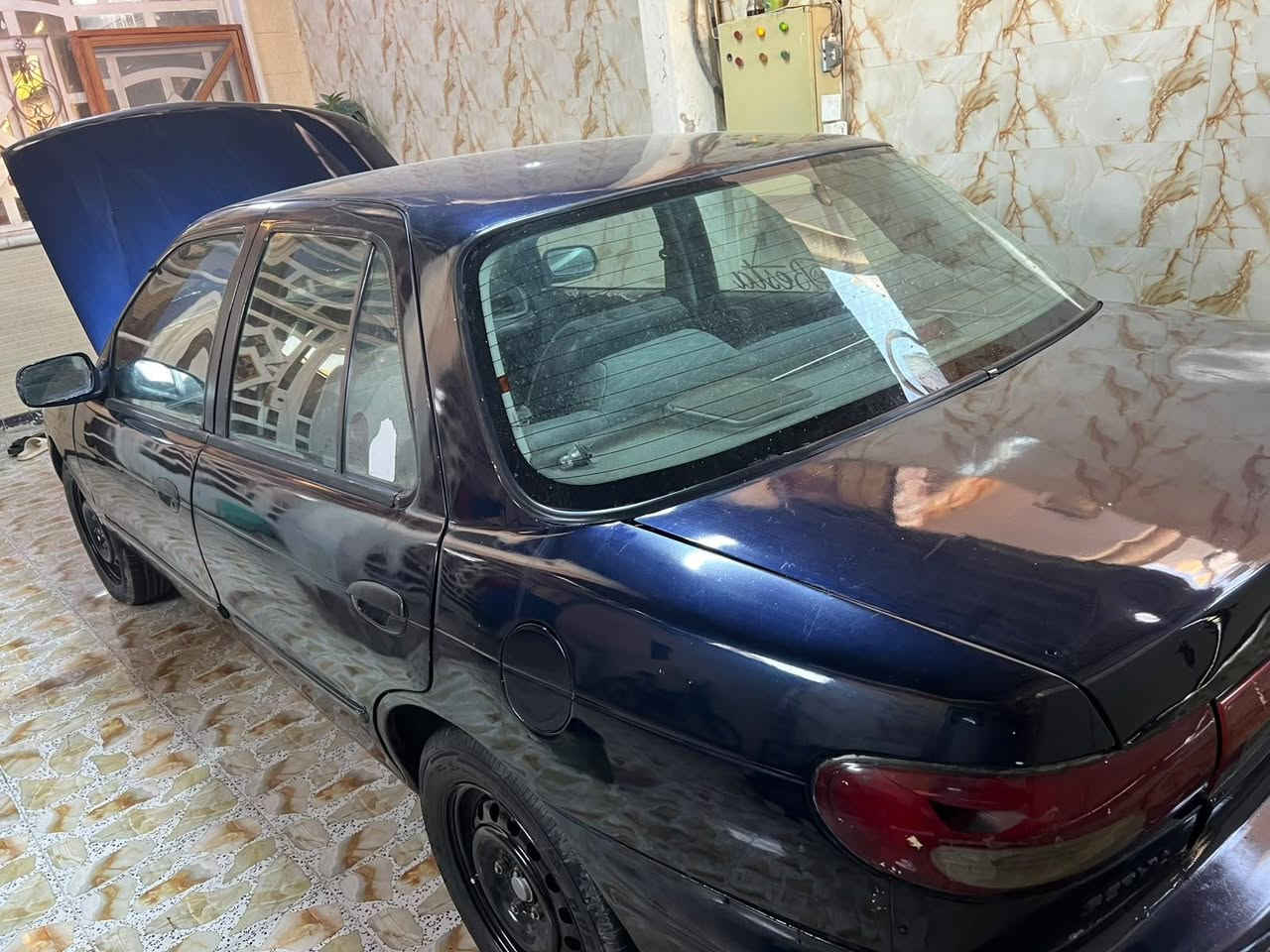 السلام عليكم ورحمة الله
كيا سيفيا موديل 96 بغداد بأسمي  السعر 37
هزه جديده  . 
ورقم دولي .
ويل اسود 
صدر خلفي وامامي 
مشط ستيرن 
داينمو كله جديد
صبغ عام  بدون حادث وعندي صورها قبل الصبغ واثناءه
اربع ابواب شغاله 
كهربائيات عامه شرط الفحص 
السيارة الله شاهد متعوب عليها 
المحرك مفتوح بي دخان خفيف 
يأتري جديد  
الاتصال ***********
