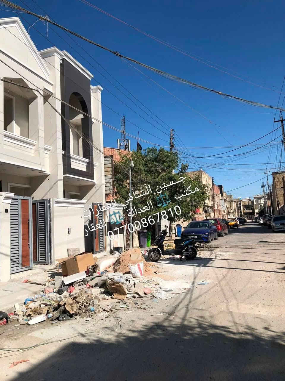 🧿﷽ 🧿
 📌 مشتمل للبيع 🏡
📌تسليم مفتاح 🔐
📌مساحه 80 م مدخلين
 الواجهه 4م والنزال 20م
📌ط1 كراج وحولي واستقبال  وغرفه وخدمات
📌ط2 غرفتين نوم  وخدمات وسطحين وبيتونه
📌 الرصيف 3م  والشارع 12م
📃✏️العنوان 📌 بغداد  الشعب حي التجار 🏡 

📌عنوان المكتب #مڪتبَ_آلُِعٍدِآلُِة_لُِلُِعٍقٌآرٍ 
 بٰٰيٰع&شراء&بٰٰناء&هدم&دور &تہٰصہٰميٰم &اشرافہٰ&تنـِفيـٍذ
📌🌐بغداد الشعب شارع الاسواق المركزية مجاور مسبح العدالة 🌐
📌للاستفسار اتصل ☎️ 📞 *********** ويوجد واتساب وماسنجر
حٍسين آلُِشُآمي لُِلُِعٍقٌآرٍآت🪐
اتعلموا @إشارة

نص مكتوب في الصور:
- حسين الشامي للعقارات مكتب العدالة للعقار ***********
- مكتب حسين الشامي للعقارات مكتب العدالة للعقار ***********
- حسين الشامي للعقارات
- مكتب العدالة للعقار
- ***********