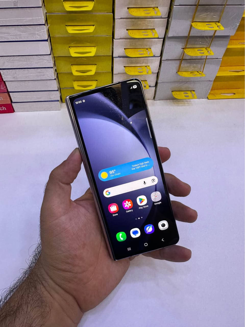 Samsung Z Fold 5
ڕام 12GB        زاکیرە 512GB
نمونە لەجوانی 
لە تی موبایل بەردەستە
نرخی  820 هەزار 

تی مۆبایل - سلێمانی - پشت چای خانەی شەعب_ بازاڕی حەمە ســور - دوکــانی ژمارە { ٩ } لەگەڵ (20)
***********
--------------
*********** السليمانية, العراق
