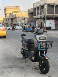 🔇 دراجه شحن R7  موديل 2026🔇  دراجه نضيفه جدا   تمشي 40كيلو  بطاريات 5م...