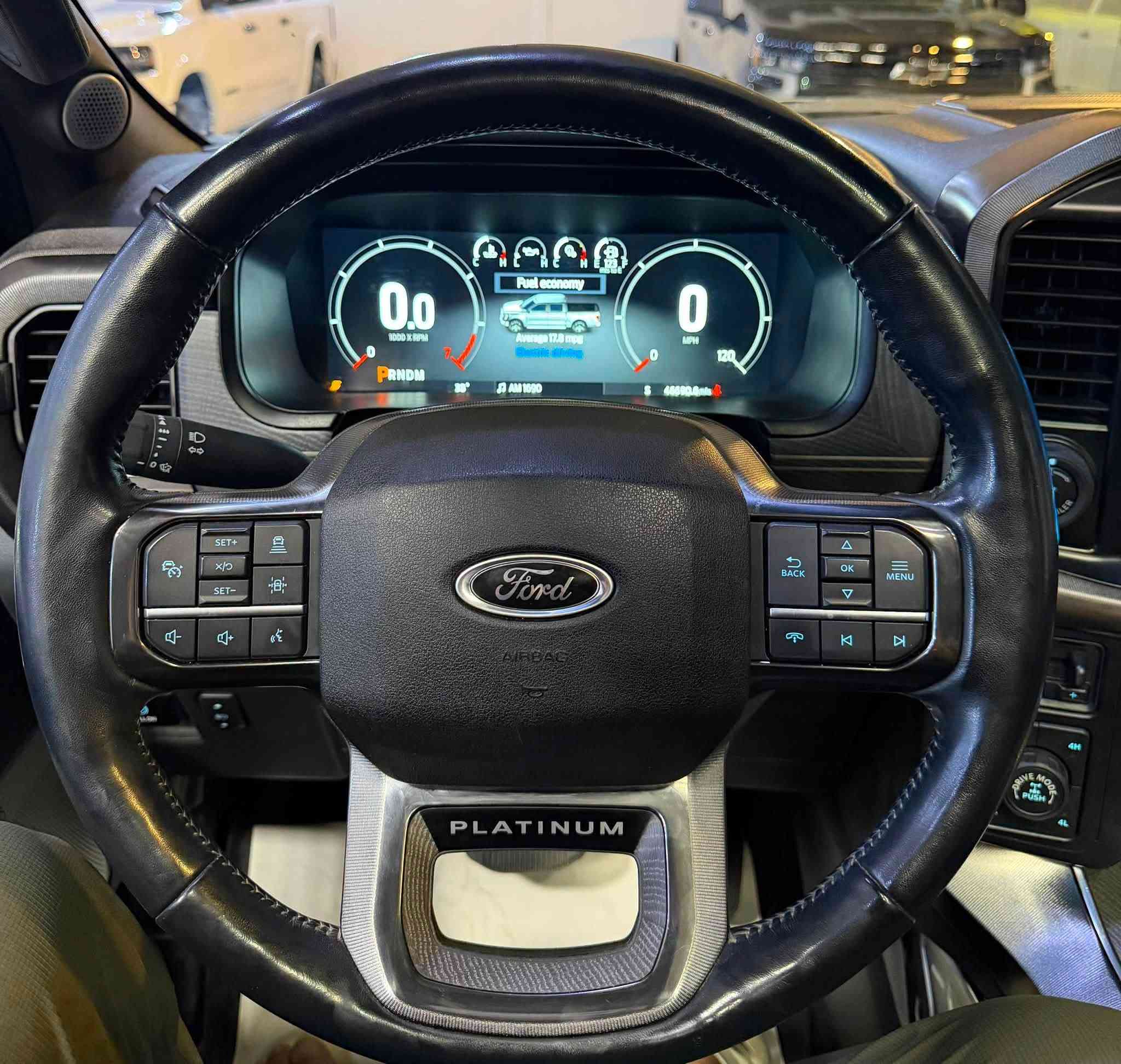 Ford F-150 
Platinum 2023
V6 - 3.5T - 4x4
hybird 

بسمە و شغال
شاشە کبیر
٤ کامیرە
لایت لید 
کوشینات جلد
کوشین کهرابایی
گیج الکترونی
بانورامە
رادار
ئوتو ستوب
ویل 20
باب طویل
بودی قصیر

46.000 mile
3 قطعە بدل بلادی
سعر 345 ورقە

معرض ( مەدینە ) اربیل شارع ١٠٠م
***********
***********
