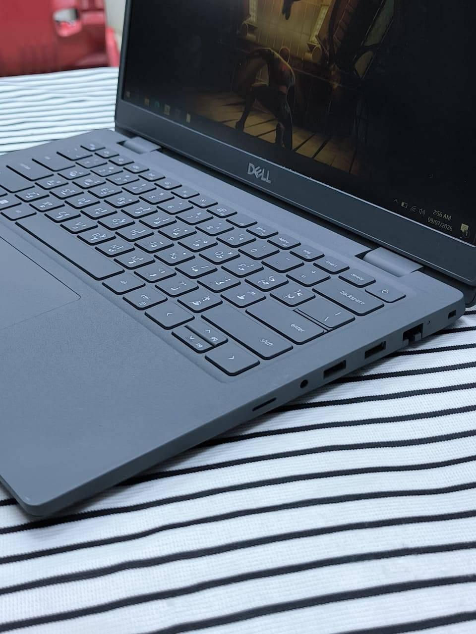 لابتوب Dell للبيع مكاني بغداد الحريه السعر 350 وبي مجال للتواصل خاص او اتصال***********
المواصفات ⚙️

▪️المعالج : intel core i5 جيل 11
▪️الرام : 8GB  DDR4 قابل للترقية  
▪️التخزين 256GB SSD  قابل للترقية
▪️كرت الشاشة : Intel Iris Xe Graphics  
الشاشة: 14 بوصة Full HD (1920×1080) 
النظام: Windows 11 Pro

▪️كيبورد عربي إنكليزي
