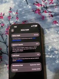 ايفون ١٧ برو ماكس • ٢٥٦ • بطاريه ٩١٪