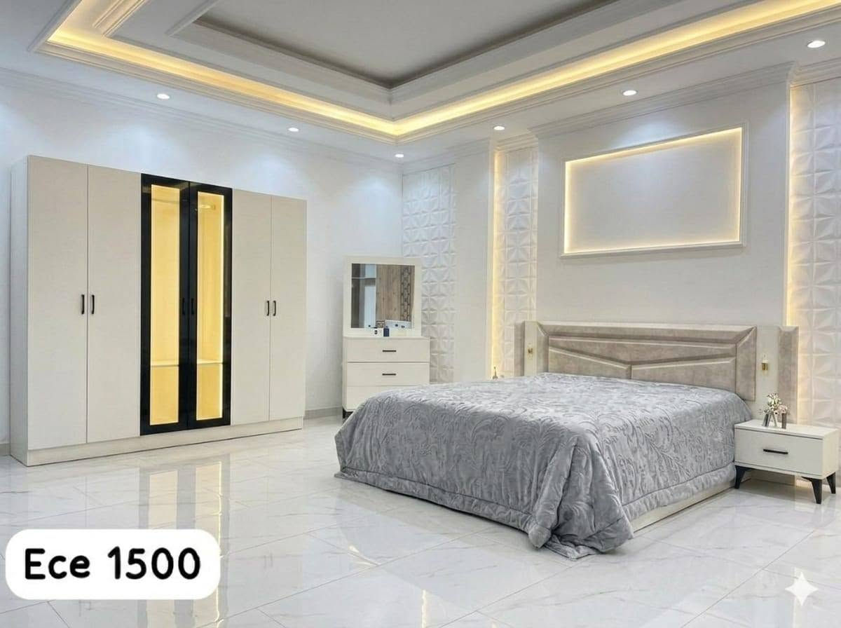 ✨ الجمال والراحة تجتمع في غرفة نومك الجديدة! ✨
​لأصحاب الذوق الرفيع، وصلنا حديثاً أحدث موديلات غرف النوم التركية (5 قطع) بلمسات وتصاميم مودرن تجمع بين الأناقة العالية والراحة المثالية! 🛏️✨
​✨ محتويات الوجبة الجديدة (5 قطع متكاملة):
​💡 لماذا تختار غرفنا؟
​خشب تركي متين وجودة تشطيب عالية.
​تصاميم تناسب المساحات وتزيد المكان جمالاً.
​أسعار تنافسية وخدمة توصيل [جميع المحافظات مع شد ونقل داخل بغداد مجاني

نص مكتوب في الصور:
- Lena 1500
- ايسى 1400
- Feza 100
- Ece 1500
- Feza 200