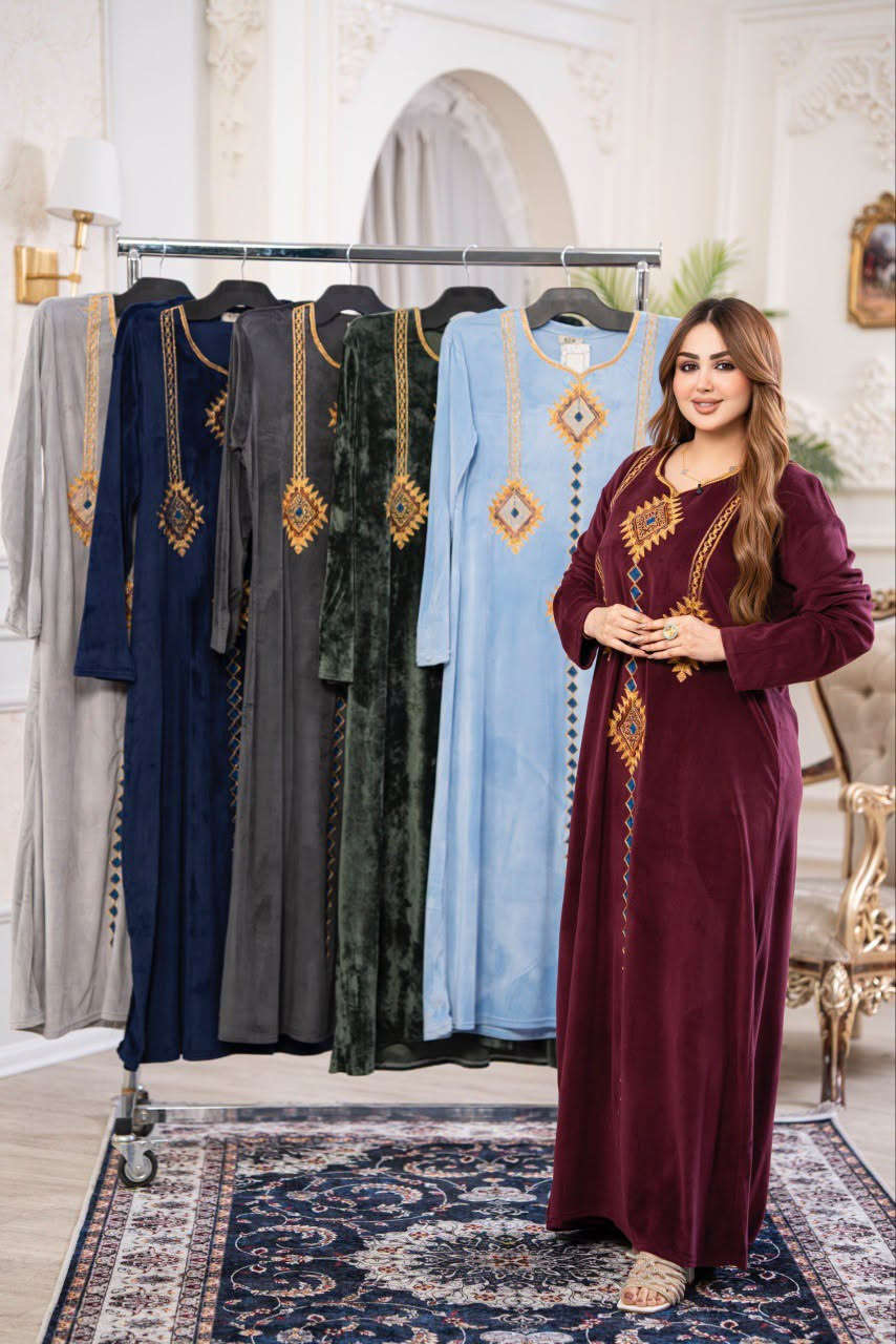 دشداشة نسائي • مخمل سوفت • مقاسات L-3XL