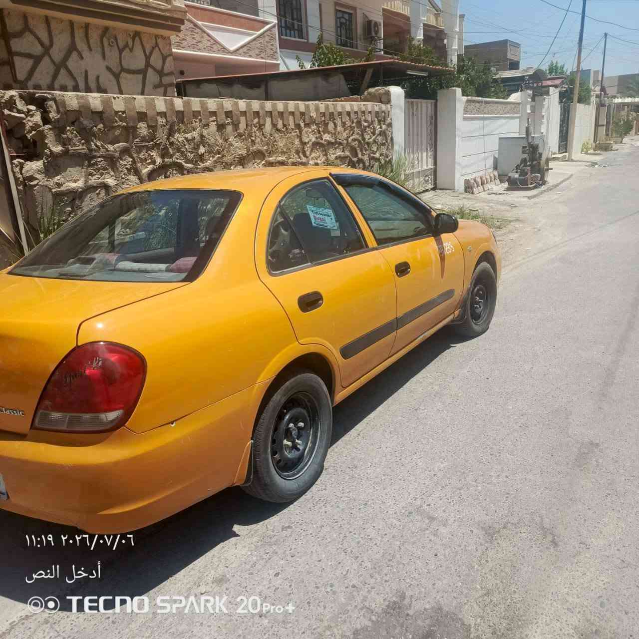 السلام عليكم سني موديل 2011 صفره بلادي بدون ضرر كير محرك شرط تخم تاير جديد سنويه لل 2029 كهربائيات كلها شغاله  السعر 80 وبيها مجال اخوان ملاحضه لا تراسلني اتصل وتدلل ‏‪***********‬‏

نص مكتوب في الصور:
- ١٤:٢٩ ٢٠٢٦/٠٧/٠٦
- أدخل النص.
- TECNO SPARK 20 Pro+
- ١١:١٩ ٢٠٢٦/٠٧/٠٦ أدخل النص TECNO SPARK 20 Pro+
- ١١:٤٣ ٢٠٢٦/٠٧/٠٦
- أدخل النص