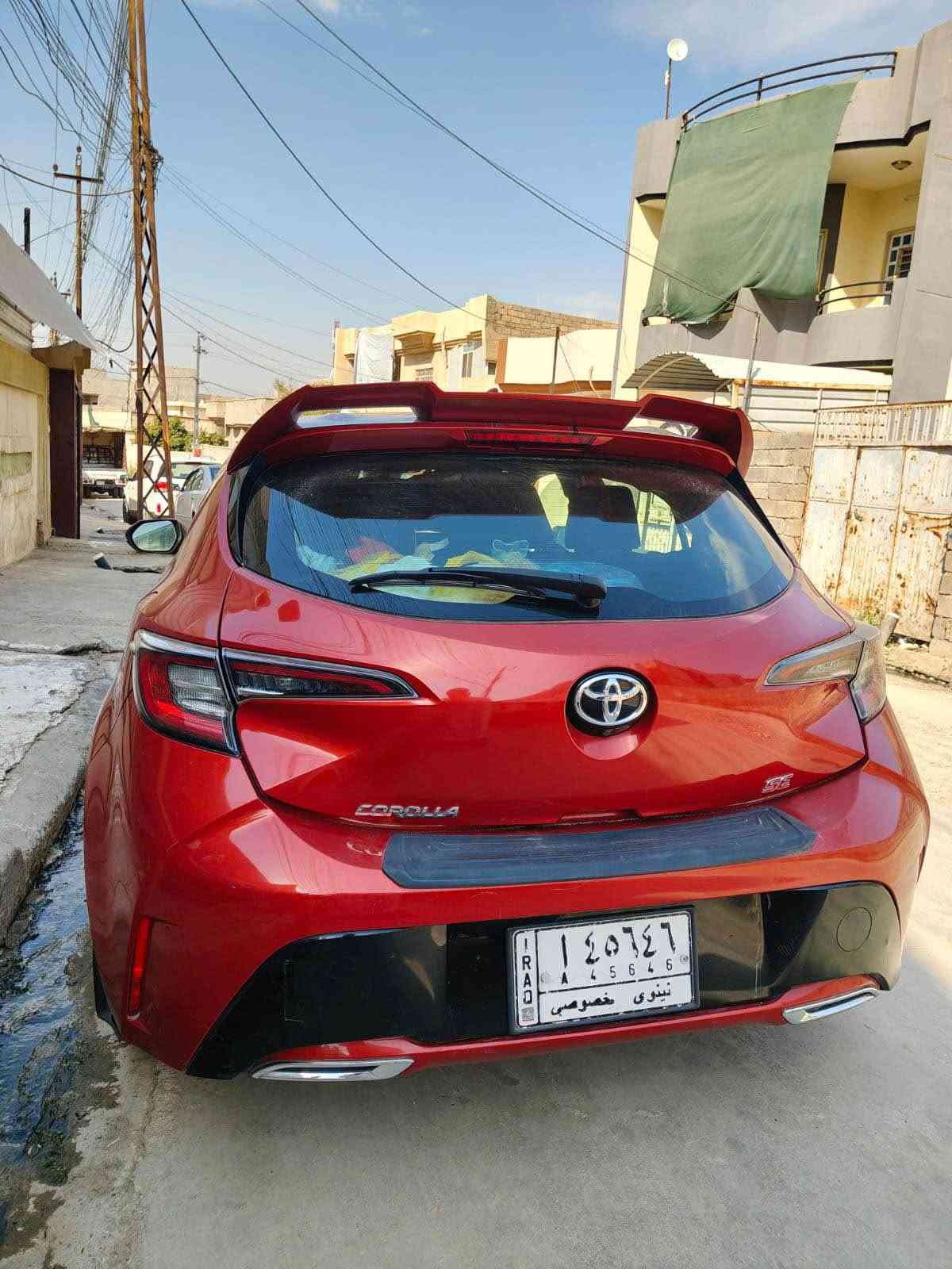 كورلا هاشباك موديل 2019
فئة SE
ماشية 85
سياره رقم نينوى الجديد باسمنه 
كابون بانزين بيها 
فول مواصفات 
رادار امامي نقطة عمياء 
هندبريك بصمة
 تدفئة كشنات تشغل بصمة
مصبوغة حزام بدون حادث
ايرباك سليم
شواصي شرط
محرك شرط 
كير شرط 
طخم تايات جديد 
سنوية لحد 2027 
رقم نينوى انكليزي الصور قبل تبديل الرقم
السعر 100 
الارقام ...*********** موصل, نينوى

