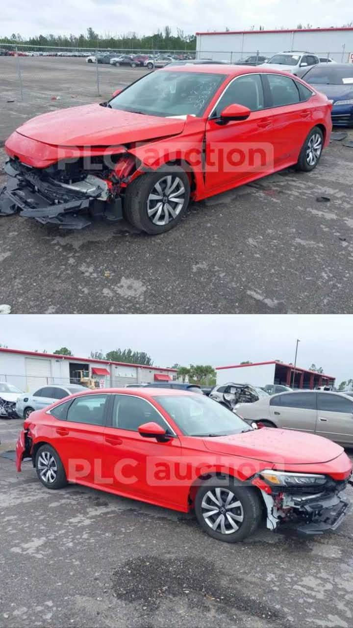 🔴 Honda Civic LX 2023

* الموديل: 2023
* الفئة: LX
* المحرك: 2.0 لتر 4 سلندر
* القوة: 158 حصان
* القير: CVT أوتوماتيك
* الدفع: أمامي FWD
* اللون: أحمر
* الجنوط: 16 إنچ
* الشاشة: 7 إنچ
* Apple CarPlay + Android Auto
* كاميرا خلفية
* Honda Sensing لأنظمة الأمان والمساعدة على القيادة
* مثبت سرعة
* تشغيل أوتوماتيكي للأنوار
* مكيف
* نوافذ ومرايا كهربائية
* ⁠الضرر موضح بالصور 
* ⁠السيارة من دون اي صبغ 

السعر / 140 ورقة وبيها مجال قليل
* 
مكان السيارة سامراء 
 *
للاستفسار الاتصال: ***********

نص مكتوب في الصور:
- PLC auction