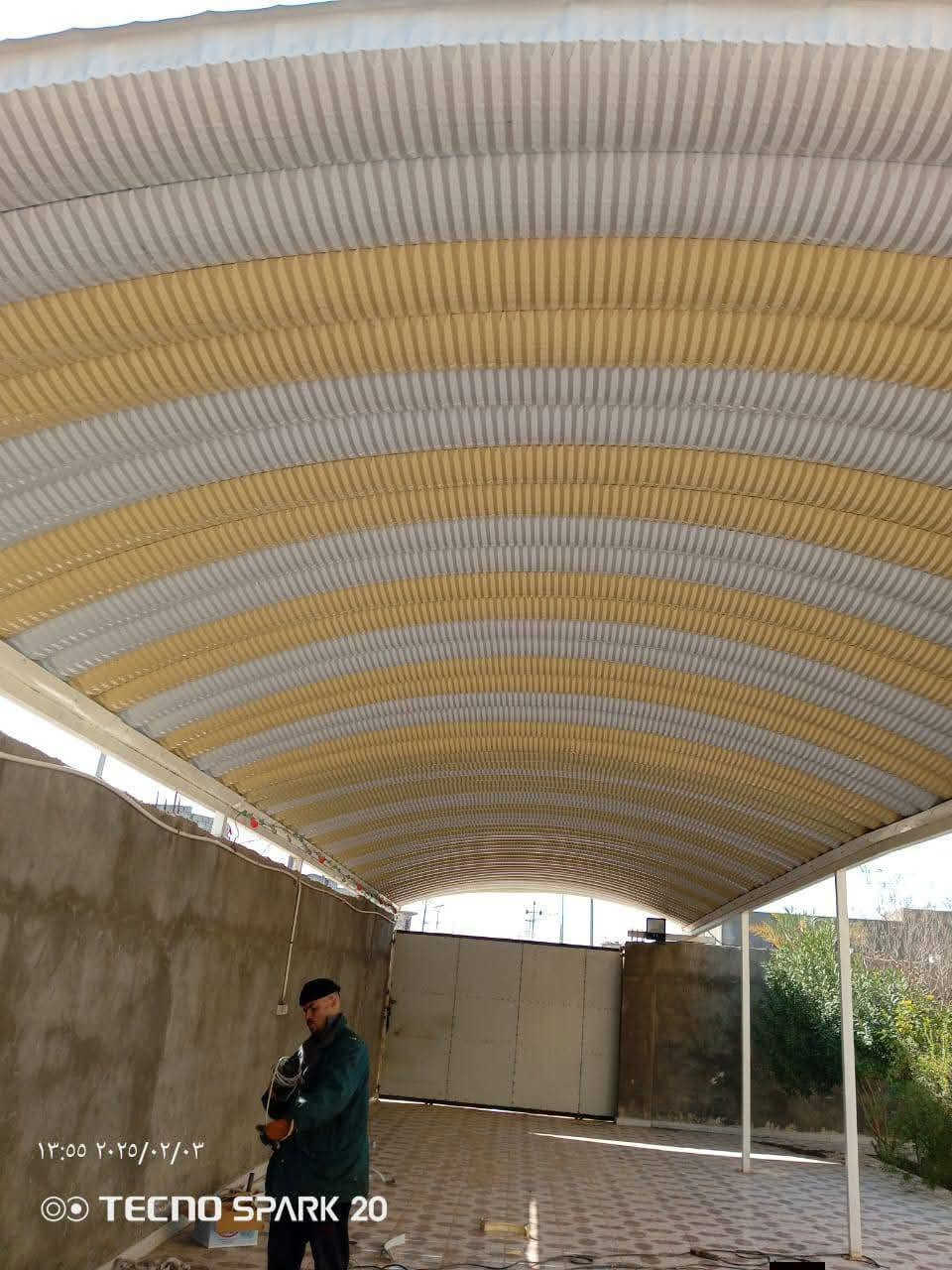 ورشة علي البصراوي الأعمال السقائف والكيسبان والكرفانات البصرة ***********
