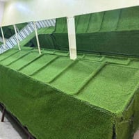ميز حديد عدد ٢ • طول ٥م • مرايات تعليك ١٤ جدد