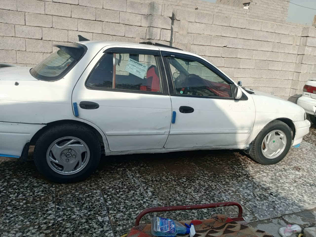 سلام عليكم سياره للبيع موديل 96 بسمي رقم بغداد سكن بغداد جسر ديالى القديم تخم تاير جديد بعدة ما ماشي السعر 32وبيها مجال رقم الهاتف:***********حدادية امامي وخلفي
