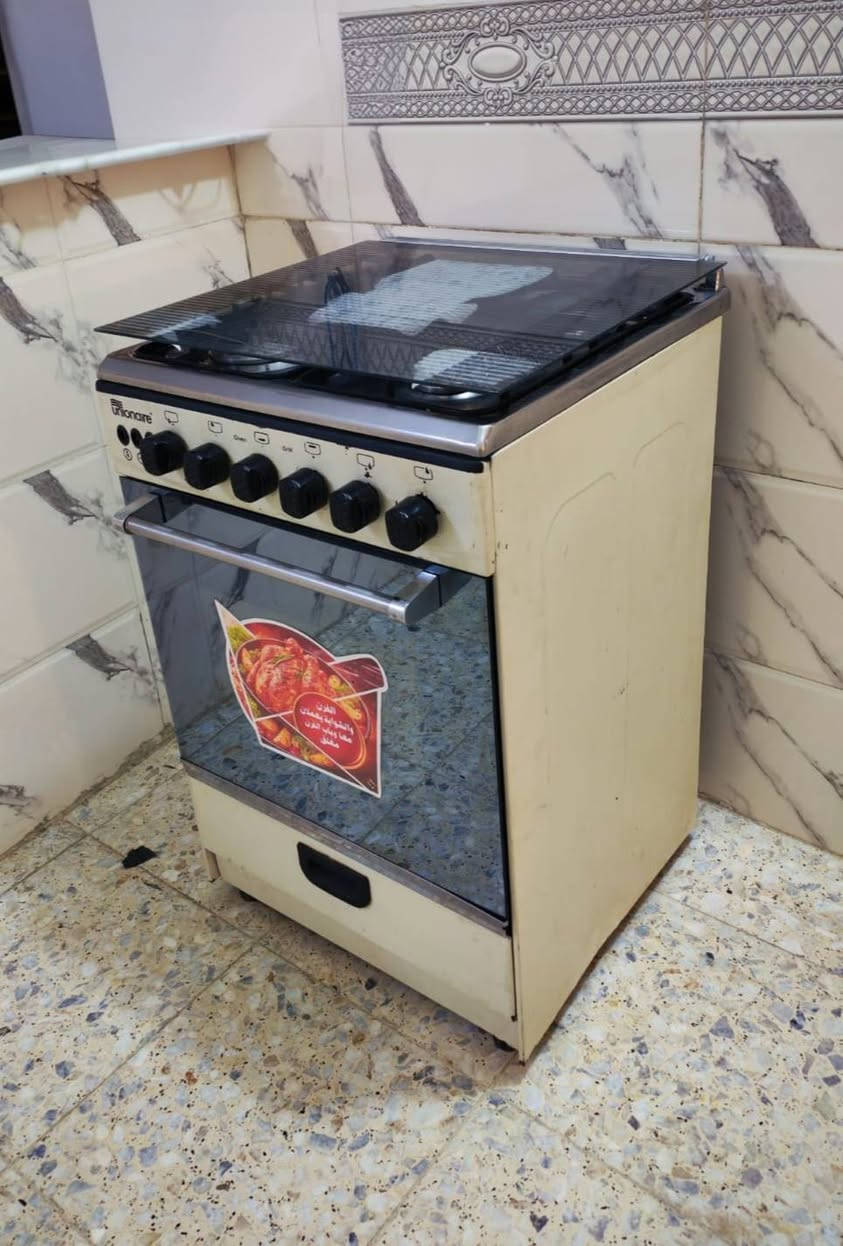 طباخ يونير نضيف مصري 55×55 الفرن شغال فوك وجوه بغداد البلديات
